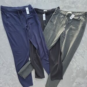 Lou & Grey Loft Leggings Women's Size S 3 Pair Blue Black‎ Dark Grey NWT MSRP...